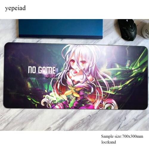 No Game No Life mouse pad gamer mousepad Christmas gifts rubber desk mat Xxl gaming accessories pc game keyboard mats oversized