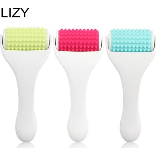 LIZY Silicone massage roller Face Roller Facial Care Massager Anti Wrinkle Cellulite Health Neck Massage Tool
