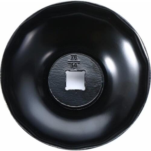 MAYITR Oil Filter Cap Type Wrench Cup Socket Remover Tool 76mm 14 Flute For BMW /AUDI