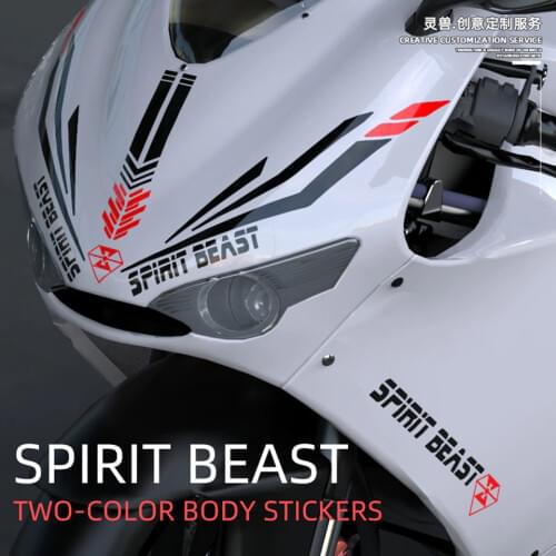 SPIRIT BEAST Universal Motorcycle Feul Tank Sticker Motorbike Stickers Motocross Pegatinas Protector For Honda Yamaha Kawasaki