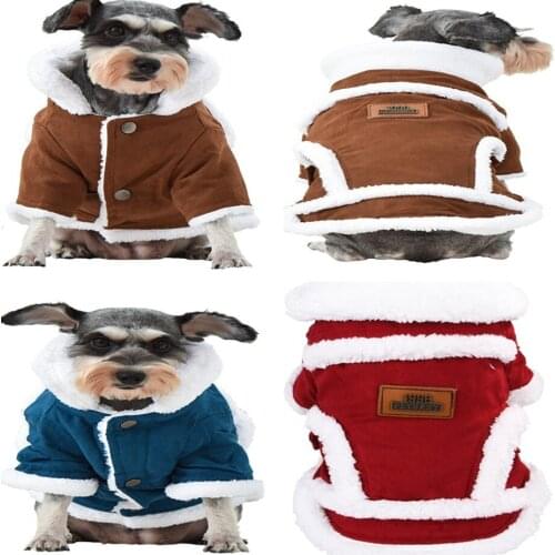 Autumn Winter Pet Dog Clothes for Small Dogs Chihuahua Pug Hooded Jacket Coat Cotton Coutton Clothing Outfit Product