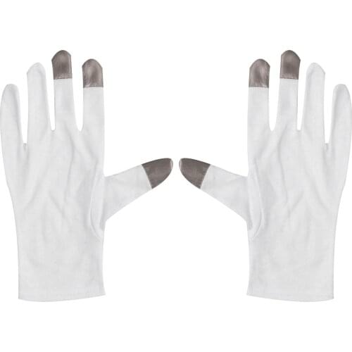 1 Pair White Cotton work Gloves for Cosmetics Moisturizing Coins Inspection Flag Raising Gloves Household Cleaning Tools Gloves