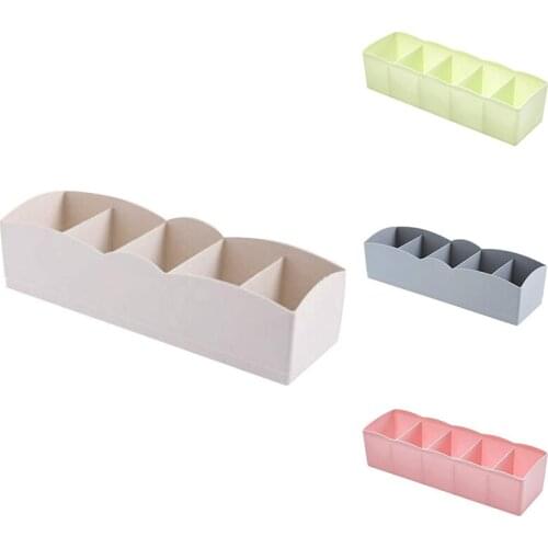 Plastic Organizer Tie Bra Socks Cosmetic Drawer Storage Boxes Divider Multifunction Container