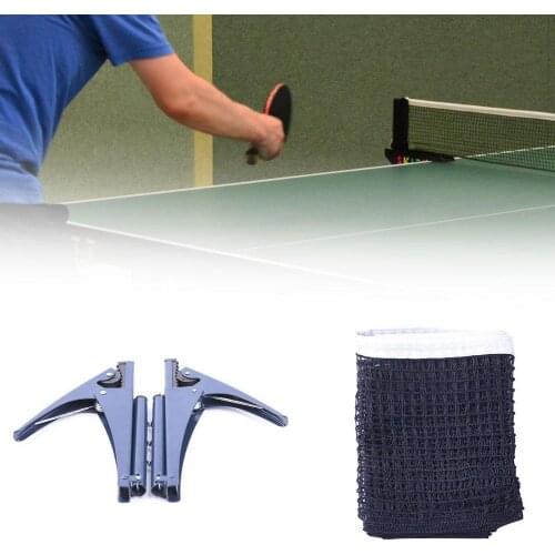 Portable Simple Ping-Pong Sport Table Tennis Net Folding Mounting Bracket Set