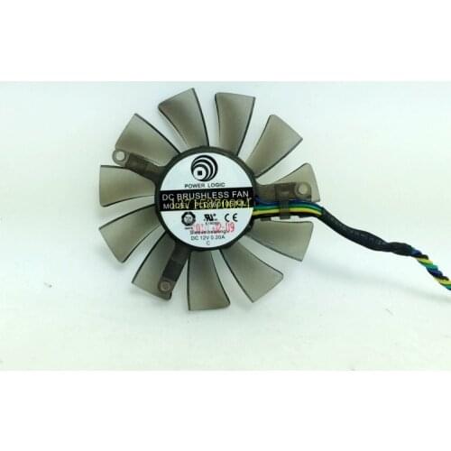 For Dylan ATI Sapphire graphics card fan diameter of 5.5 cm hole spacing 3.9cm PLD06010S12L+cooling fan