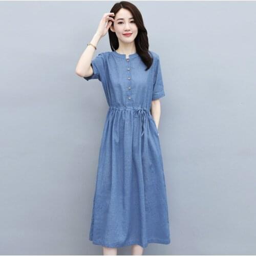 Летние платья на пуговицах VNFDWJ China At AliExpress