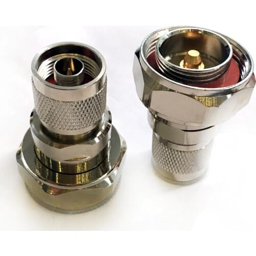 10pcs L29 7/16 DIN male plug to N male plug RF coaxial RF adapter connector