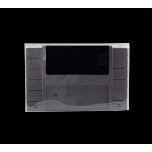 100pcs Clear transparent for SNES Cartridge box Protector Case games plastic PET Protector for Nintendo game boxes