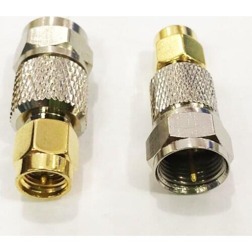 20pcs SMA male to F Male Plug RF Coaxial Cable Connector Adapter
