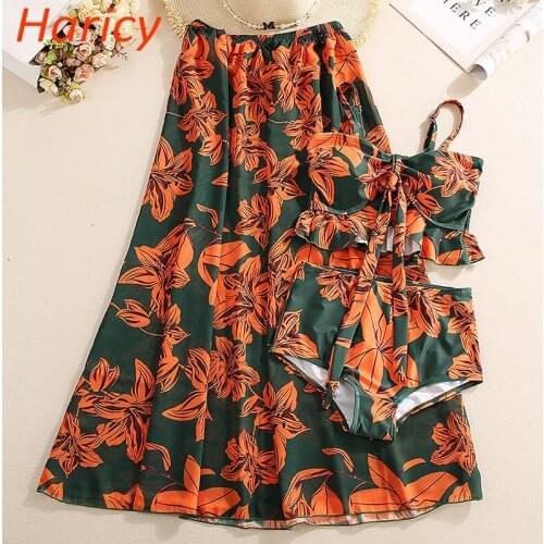 2020 Sexy Push Up Bikinis Leaf Print Swimwear Women Summer Bathing Suit Women Halter biquini Beach Wear Bikini Mujer