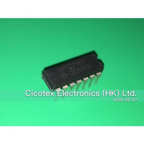 5pcs/lot MPQ2907 DIP14 TRANS 4PNP 40V 0.6A
