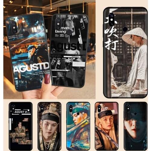 Agust D kpop group song Phone Case For Xiaomi Redmi note 7 8 9 t max3 s 10 pro lite Luxury brand shell funda coque