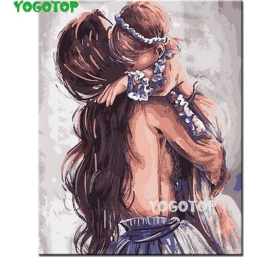 Diamond Embroidery mum Hug the child 5D DIY Diamond Painting Full Square round Diamond Mosaic Maternal Love Show Decor YY4993