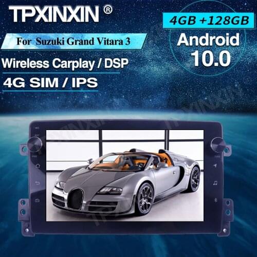 Car Radio 4+128G For Suzuki Grand Vitara 3 2005+ Car Multimedia Player Headunit Audio Radio Car GPS Navigtion Wireless Carplay