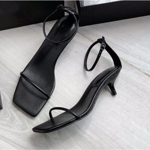 Jenny&Dave Sandals Women Summer England Style Fashion Simple Party Sandals Women Thin Heel Shoes Women Sandals