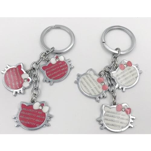 Cat keychain fashion key chain for women kitty keychain key holder high quality cute portachiavi chaveiro llaveros bag charm