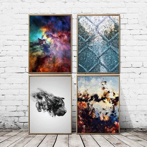 HD Prints Home Decor Abstract View Colorful Painting Beautiful Poster Wall Art Canvas Modular No Frame Pictures For Living Room