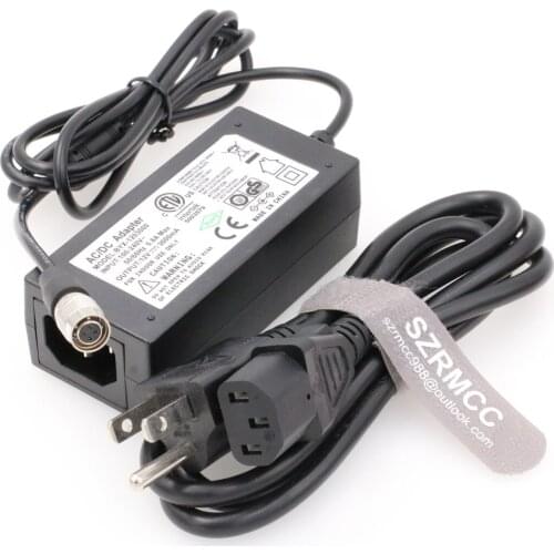 Hirose 4 pin Female AC DC 12V 3A Power Adapter for SmallHD DP7 PRO and AC7 OLED Monitor