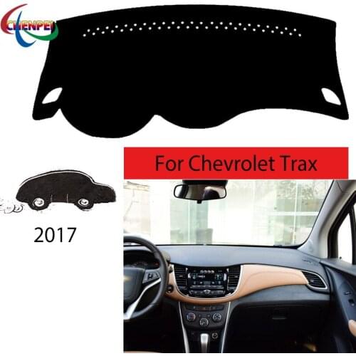 Car Dashboard Avoid Light Pad Instrument Platform Desk Cover Mat Carpets For Chevrolet Trax 2017 Interior Accessories