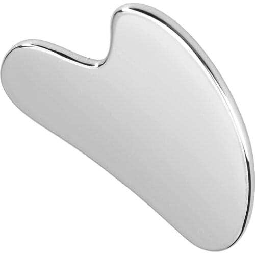 Stainless Steel Face Care Massager Facial Roller Gua Sha Board Tool Heart-shaped GuaSha Anti-wrinkle Scraping Massage Tool