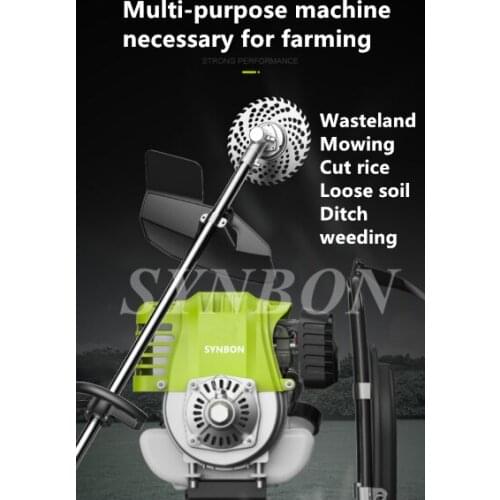 SYNBON new mower multifunctional agricultural gasoline mower knapsack mower wasteland weeding harveste ditch irrigation mower