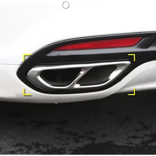 SBTMY Auto upgrade four of the air flow of stainless steel throat decorative box for ford mondeo 2013-2017