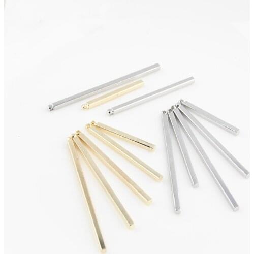 Kc Gold White K Color Sticks Pins Eardrop Connector Diy Pendant Earring Handmade Material Jewelry Ornaments 6pcs