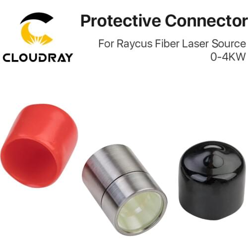 Cloudray Raycus 0-4KW Output Connector Protective Lens Group QBH for Raycus Fiber Laser Source 0-4KW Fiber Laser Cutting