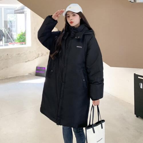 Winter Women Jacket With Hood Thick Warm Long Parka Mujer Slim Lady Casual Black Overcoat Femme Fur Collar Female Coat