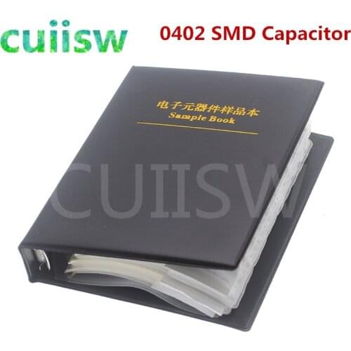 0402 SMD Capacitor Sample Book 80valuesX50pcs=4000pcs 0.5PF~1UF Capacitor Assortment Kit Pack