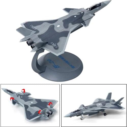 1:144th Metal Military Aviation J20 Aircraft Warplane Fighter Plane with Display Stand