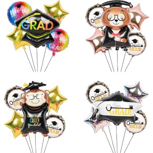 1set Graduation Balloon Graduation Gift Helium Foil Balloon Congratulation Graduation High School Graduation Party Decorations