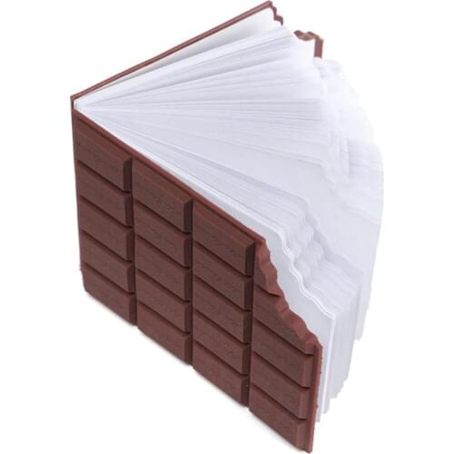 1 PC Newest Convenient Stationery Notebook Chocolate Memo Pad DIY Cover Notepad Student Stationery Supplies