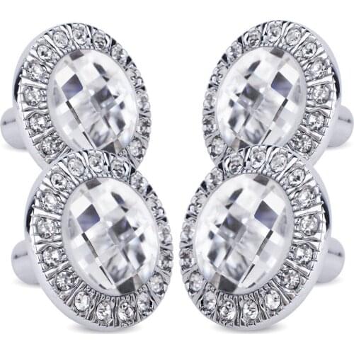 10pcs Glass Dresser Pulls Drawer Pull Handles Crystal Kitchen Cabinet Door Handle Rhinestone Clear Modern Furniture Knob YZ-5001