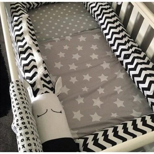 200cm Zebra Cylindrical Baby Bed Bumper Protector Infant Bedding Crib Fence Pillow Cushion Infant Bed Protection