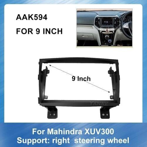 9 Inch Car Audio Radio fascia Dash Panel for Mahindra XUV300 car GPS Navigation Panel Dash Kit Installation Frame Trim Bezel