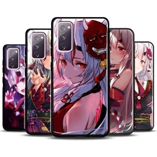Nakiri Ayame Hololive Anime Case For Samsung S20 FE S8 S9 S10 Plus Cover Case For Galaxy S21 Ultra Note 20 9 10