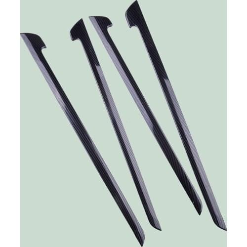 4pcs Carbon Fiber Black Inner Door Armrest Decor Cover Trim ABS Plastic fit for Honda CR-V CRV 2017 2018 2019 2020