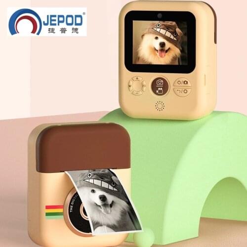 HD Instant Digital Print Camera With Thermal Photo Paper Toys Camera 1080P 2.4in For Christmas Birthday Gift For Girl Boy