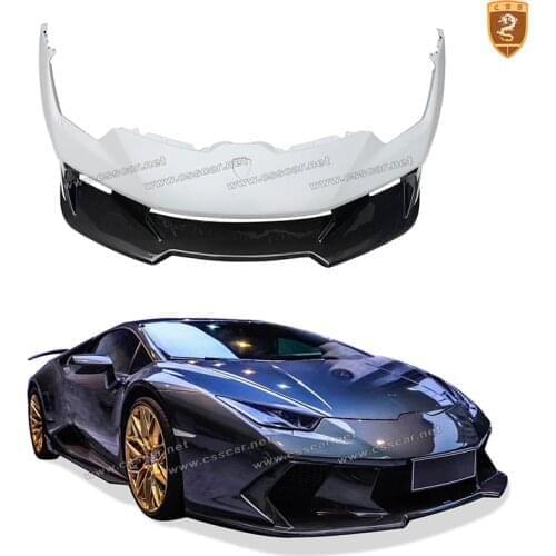 For Lamborghini Huracan LP610 Vors Style Carbon Fiber And FRP Front Bumper Tuning Cover Kit For LP580