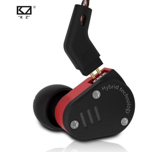 KZ ZSA Metal in Earphone 1BA+1DD Hybrid In Ear Monitors Sport Headset Earbuds HiFi Bass Noise Cancelling Earphones KZ ZSN ES4