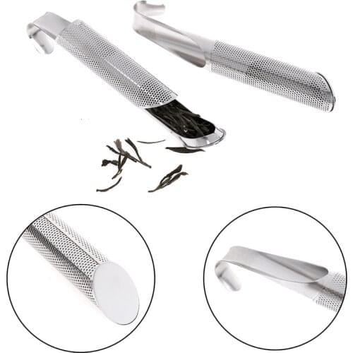 Stainless Steel Loose Tea Infuser Stick Strainer Filter Diffuser Herbal Loose