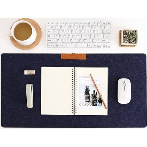 Office Accessories Computer Desk Mat Non-slip Wool Felt Laptop Cushion Desk Mat Modern Table Keyboard Mouse Pad Large Gamer Mat