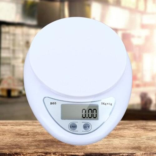 5kg / 1g Portable Digital Scale LED Electronic Scale Food Measurement Weight Battery Powered Measurement Weight Kitchen Gadget