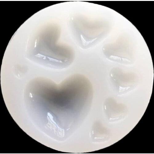 1pcs Big And Small Heart Clear Epoxy Mold Silicone Resin Pendant Mold For DIY Decorative Mold Jewelry Accessories Making Tool