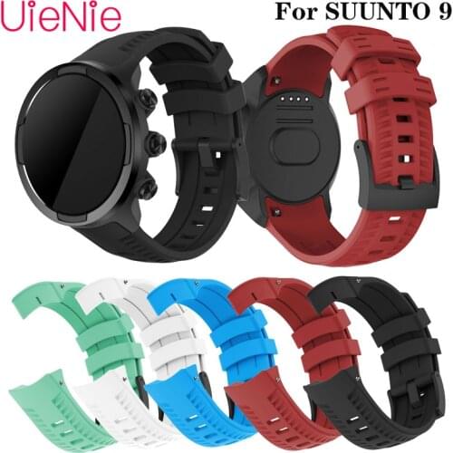 Silicone Wristband Strap For SUUNTO 9 Frontier/Classic Watch Band For SUUNTO 9 Bracelet Replacement Wrist Strap Accessories