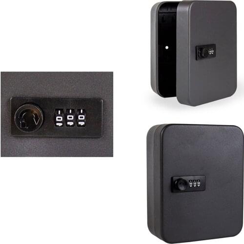 Key Cabinet Box Wall Mounted Lockable Security Metal Cupboard Safe For Home Property Management Company