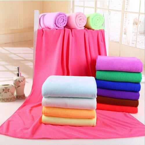 Supersoft Microfiber Beach Microfibre Bath Towel 70Cm*140Cm Multiple Color Sports Towel Gym Fast Drying Cloth Extra Large