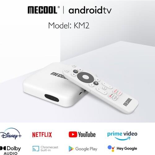 2021 Mecool KM2 Amlogic S905X2 2GB DDR4 SPDIF Ethernet Android 10 Smart TV box WiFi Prime Video 4K HD Widevine L1 TVBOX Netflix
