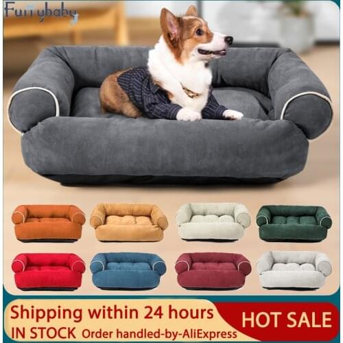Thicken Dog Kennel Pet Bed For Dogs Cat House Dog Beds For Large Dogs Pets Products For Puppy Dog Cushion Mat Lounger Bench Sofa